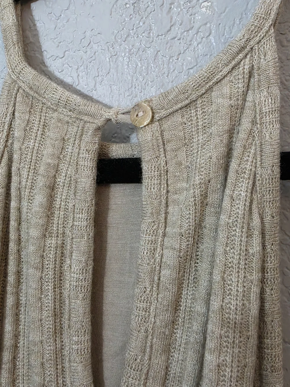 NWT Anthropologie/Amadi Caroline Knit Halter Maxi Dress In Oatmeal Womens M - Picture 12 of 16